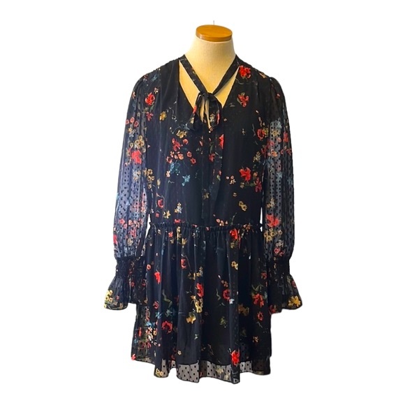 Laundry by Shelli Segal Floral Semi-Sheer Midi Dress, sizes: 2, 6 & 10 - Picture 6 of 12